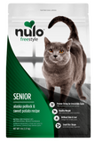 Nulo Freestyle Senior Alaskan Pollock and Duck Dry Cat Food, 5 lb - Front of Bag