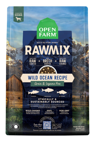 Open Farm Wild Ocean Grain-Free RawMix, Dry Dog Food 20-lb