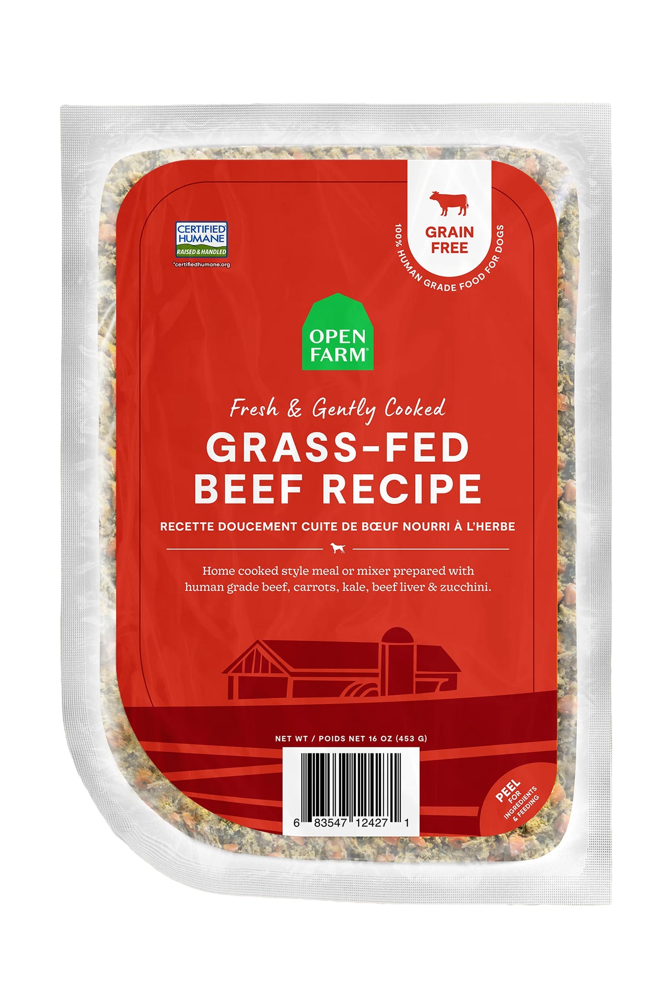 Open Farm Gently Cooked Grass-Fed Beef Fresh Dog Food