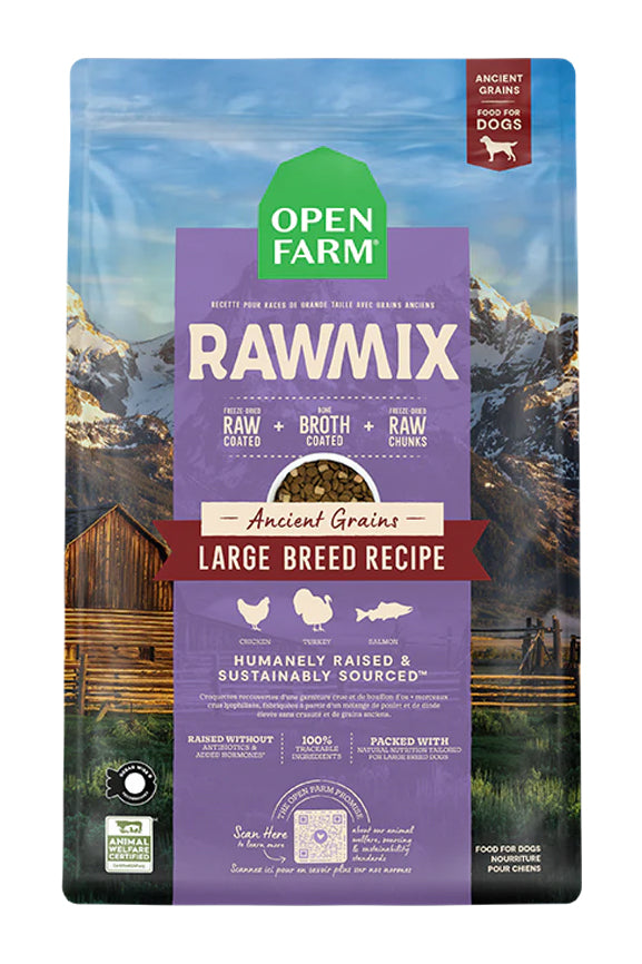 Open Farm Raw Mix Ancient Grains Large Breed Dry Dog Food in Austin