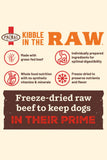 Primal Beef Kibble in the Raw Dry Dog Food