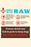 Primal Fish and Pork Kibble in the Raw Dry Dog Food