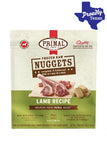 Primal Lamb Frozen Raw Dog Food (Nuggets), 3 lb - Front of Bag