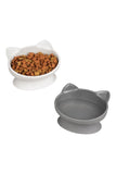 Sportpet Kitty City Raised Neutral Cat Ear Bowl Set