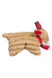 Hugglehounds Holiday Tartan Tidings Reindeer Squooshie Dog Toy