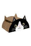 Sportpet Kitty City Black Cat Face Scratcher with Ball Track