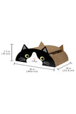 Sportpet Kitty City Black Cat Face Scratcher with Ball Track