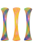 Spot Kitty Fun Tubes Cat Toy - Rainbow Plaid with Orange and Pink Fun Tubes Cat Toys