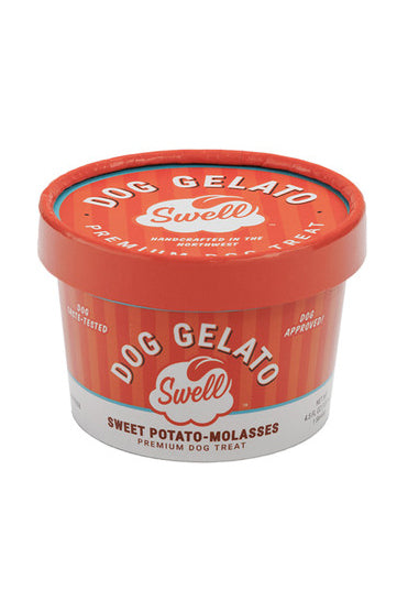 Swell Gelato Sweet Potato Molasses Frozen Dog Treat in Austin