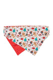 FuzzYard Tinsel Time Holiday Bandana Collar set