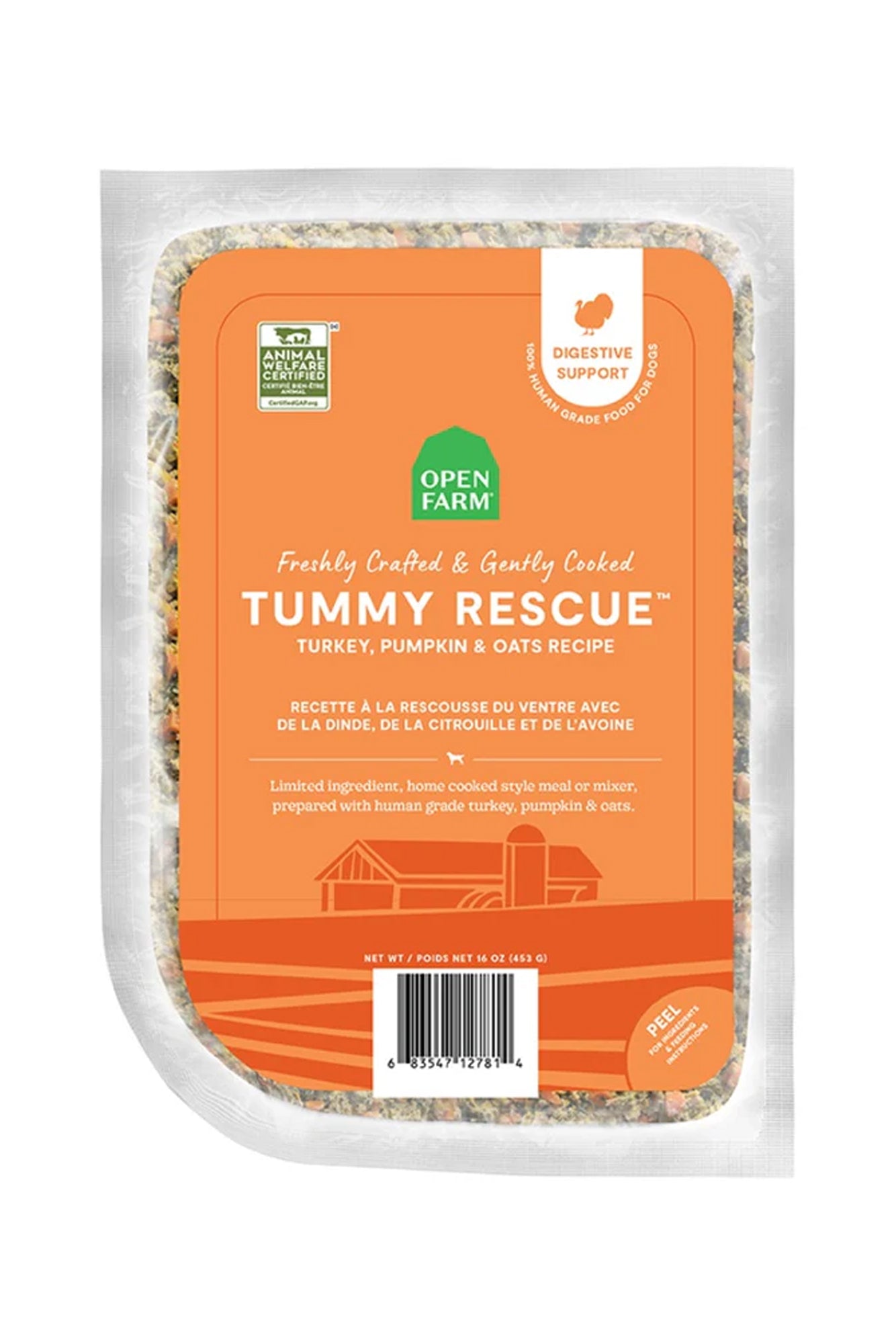 Open Farm Gently Cooked Tummy Rescue Fresh Dog Food