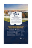 ZIWI Peak Chicken with Orchard Fruits Steam Dried Dog Food, 3.3 lb - Back of Bag