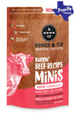 Bones and Co. Barkin' Beef Minis Frozen Raw Dog Food