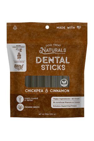 Dog Treat Naturals Chickpea and Cinnamon Dental Sticks in Austin