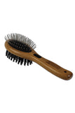 Bamboo Groom Combo Brush with Bristles and Pins