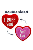 Huxley and Kent Power Plush First Lick Heart Dog Toy