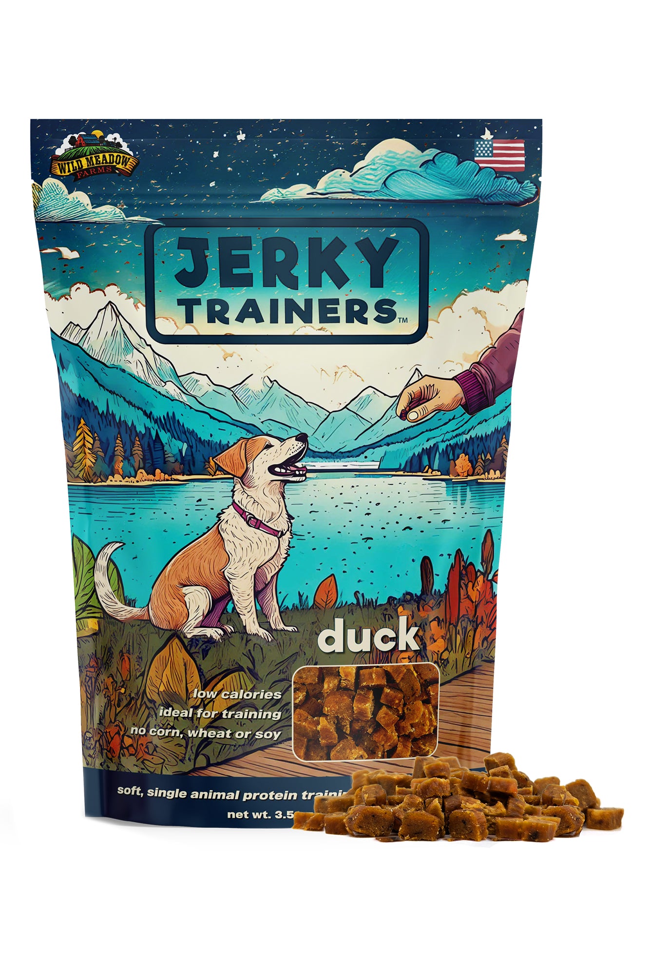 Wild Meadow Farms Jerky Trainers Duck Dog Treats in Austin, Texas