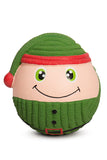 Hugglehounds Holiday Eli Elf Ruff-Tex Ball Dog Toy