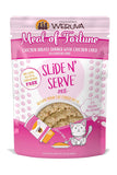 Slide N Serve Meal of Fortune Chicken and Liver Cat Food Pouch
