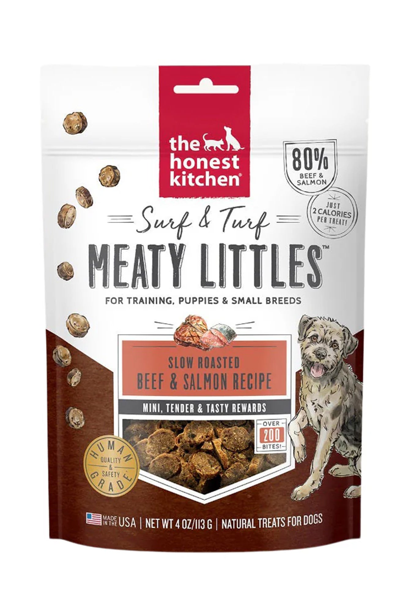 The Honest Kitchen Surf and Turf Meaty Littles Beef and Salmon Dog ...