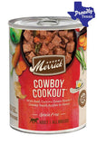 Merrick Cowboy Cookout Classic Recipe Wet Dog Food Front of Can
