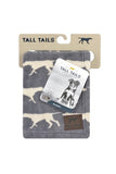 Tall Tails Charcoal Icon Fleece Dog Blanket, Medium