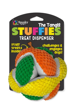 Spunky Pup Tangle Stuffies Treat Dispensing Plush Toy in Austin