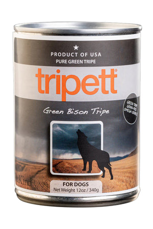 PetKind Tripett Green Bison Tripe Wet Dog Topper