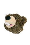 Tall Tails Grizzly Bear Head 2-in-1 Dog Toy