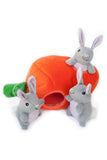 Zippy Paws Bunny 'n Carrot Burrow Dog Toy