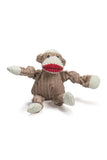 HuggleHounds Stuey Sock Monkey Dog Toy