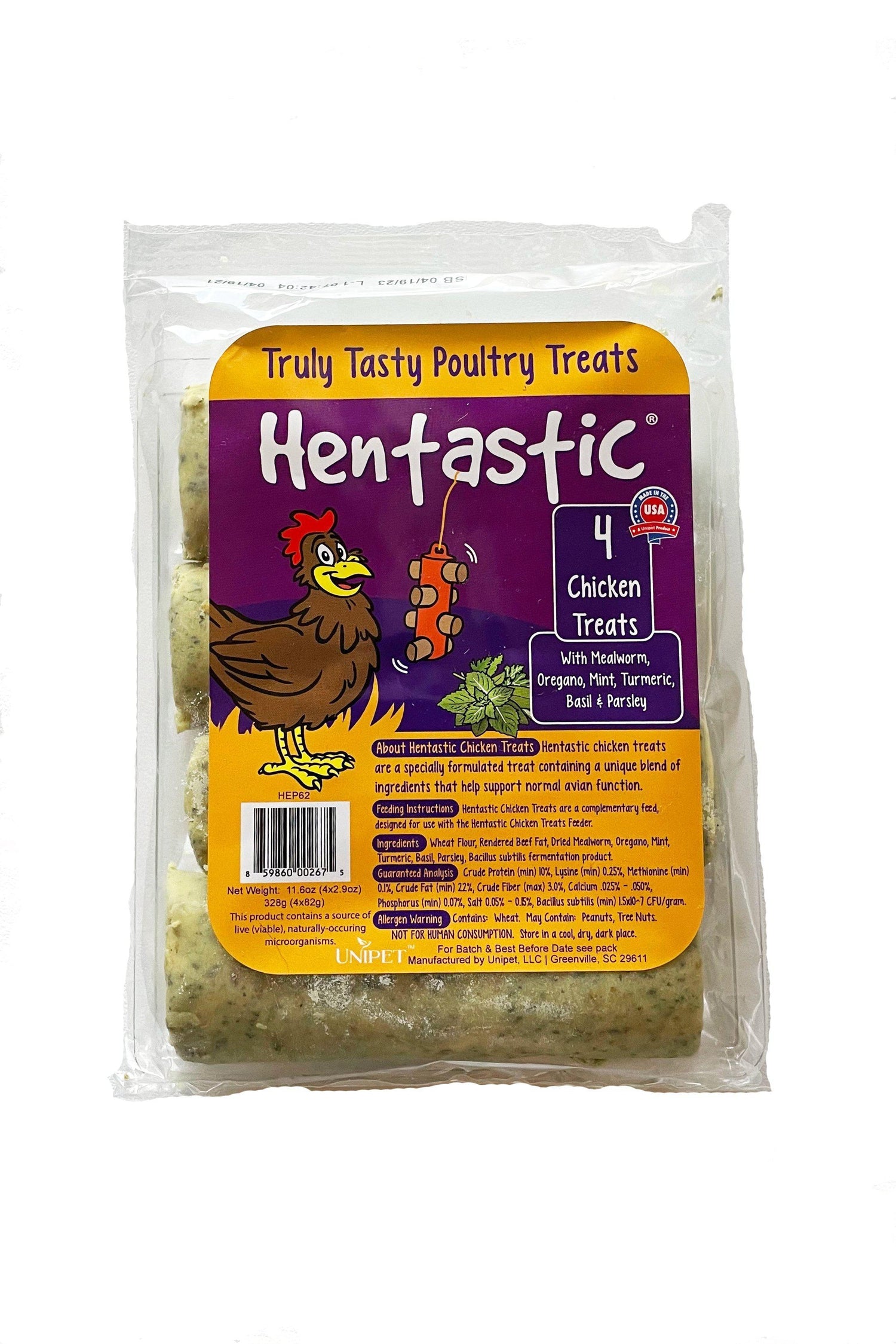 Hentastic Mealworm and Mixed Herb Chicken Treat Sticks in Austin, Texas