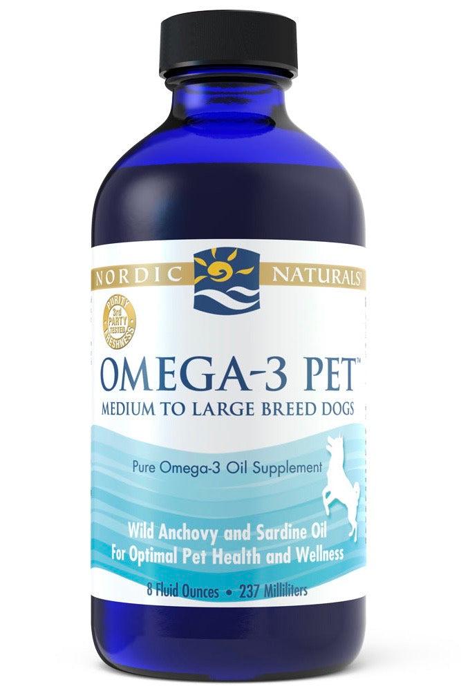 Nordic Naturals Omega 3 Anchovy Sardine Oil Pet Supplement in