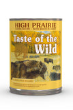 Taste of the Wild High Prairie Wet Dog Food Front of Can