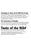 Taste of the Wild Pacific Stream Dry Puppy Food Brand Information