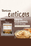 TropiClean Enticers Peanut Butter & Honey Dog Dental Sticks