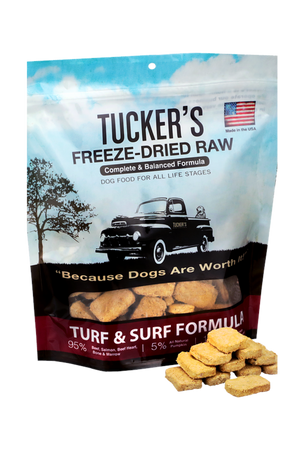 Tucker's Turf and Surf Freeze-Dried Dog Food in Austin, Texas Tucker's Turf and Surf Freeze-Dried Dog Food in Austin, Texas